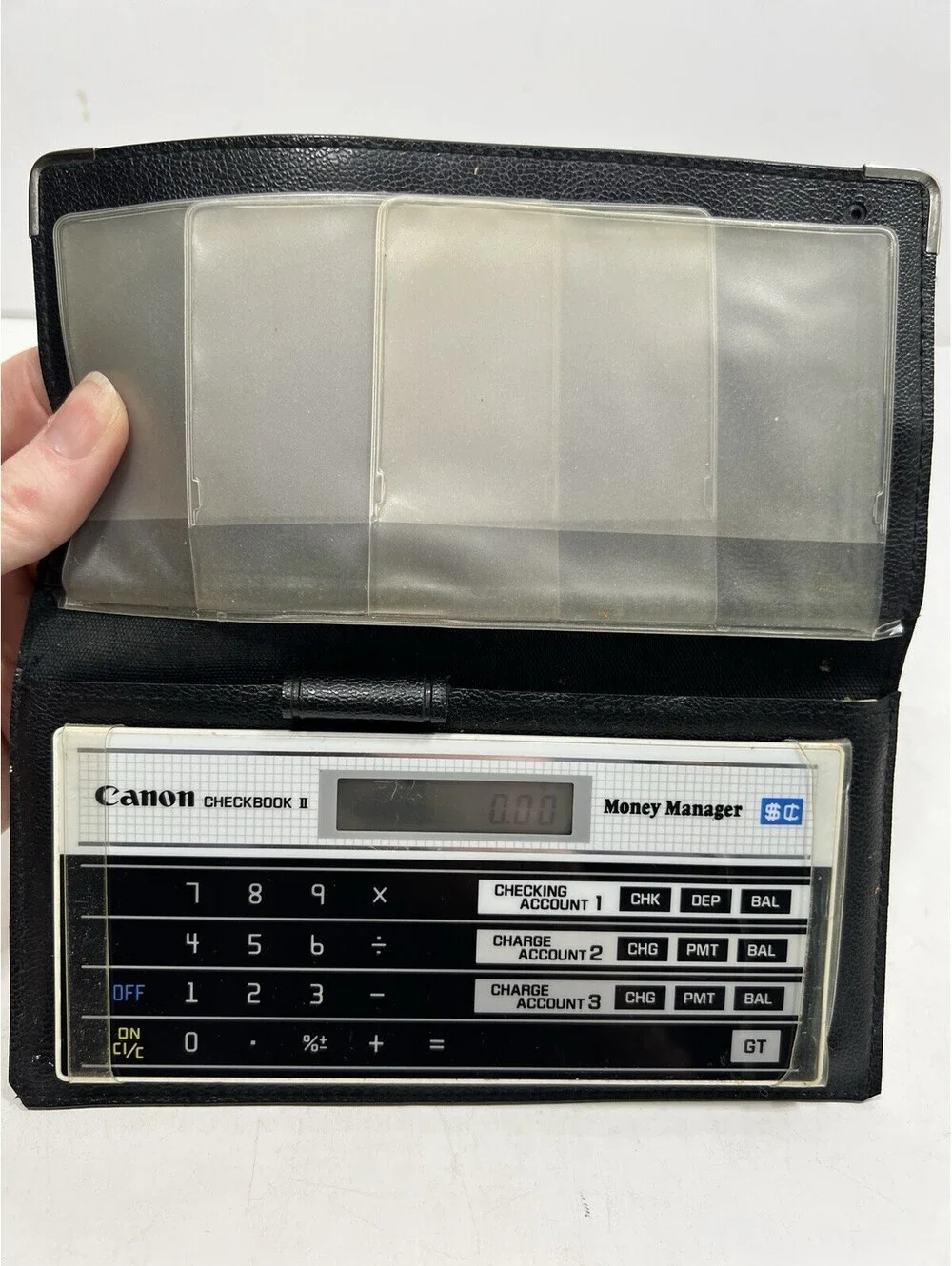 Vintage Canon Checkbook 2 Money Manager Personal Banking Calculator Tested
